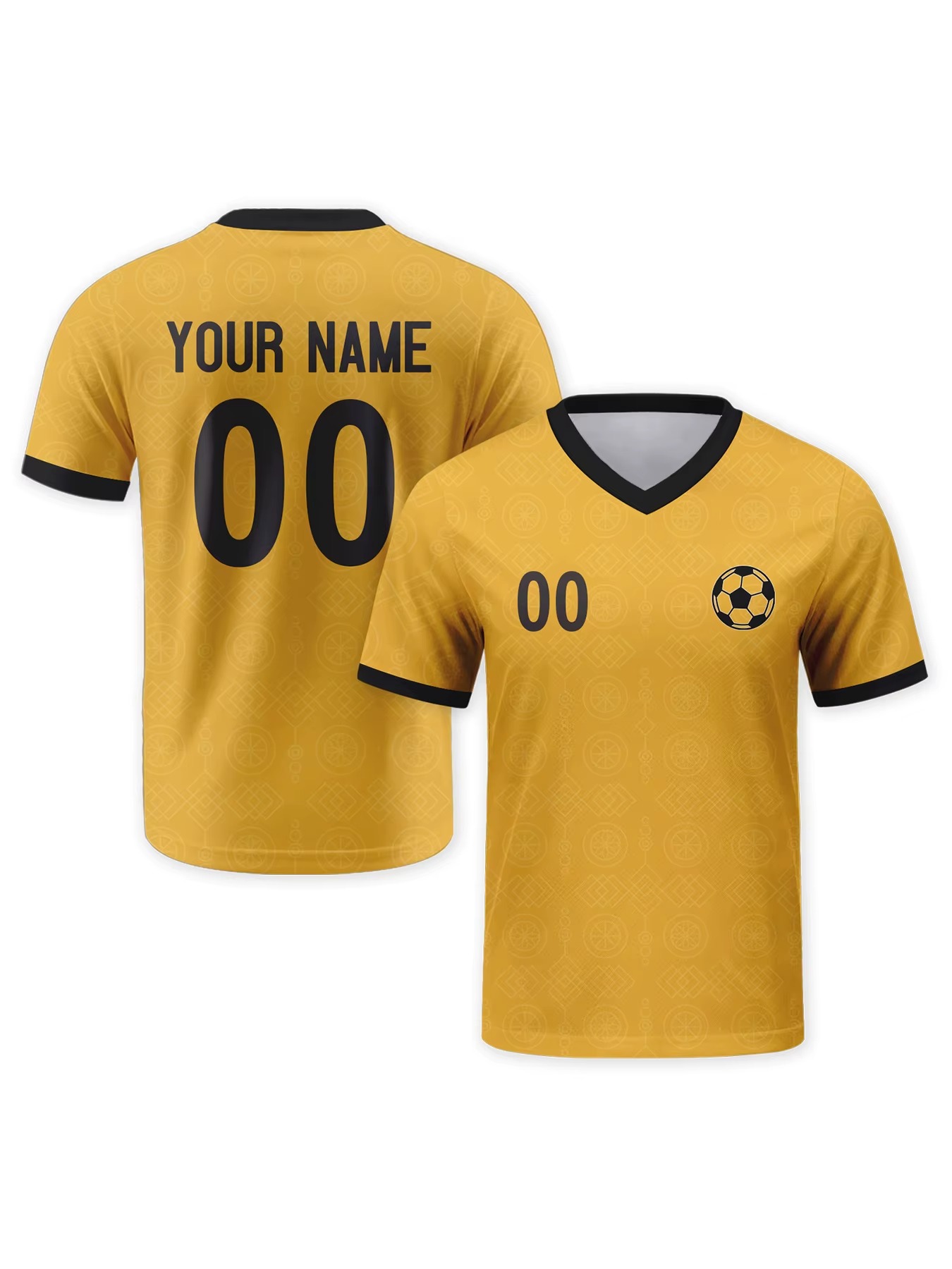 teamsjerseys™ Custom Soccer Jersey – Yellow Personalized (2)